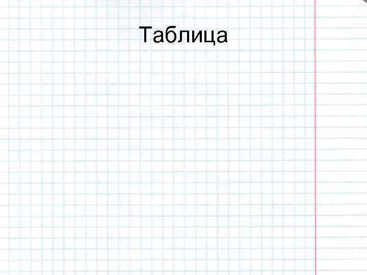 Таблица 