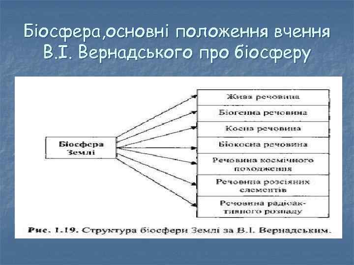 Біосфера, основні положення вчення В. І. Вернадського про біосферу 