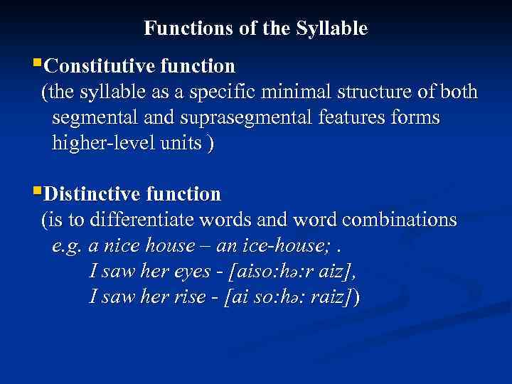 Functional words are. Constitutive function of the syllable. Functional characteristics of the syllable. Distinctive function of the syllable is. Syllable structure in English.