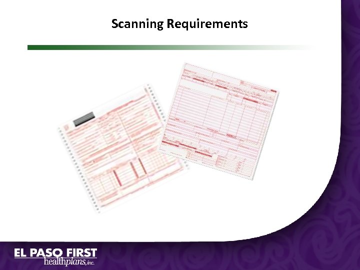 Scanning Requirements 