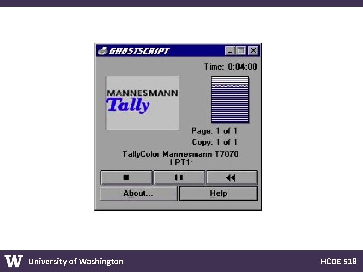 University of Washington HCDE 518 