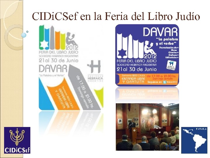 CIDi. CSef en la Feria del Libro Judío 
