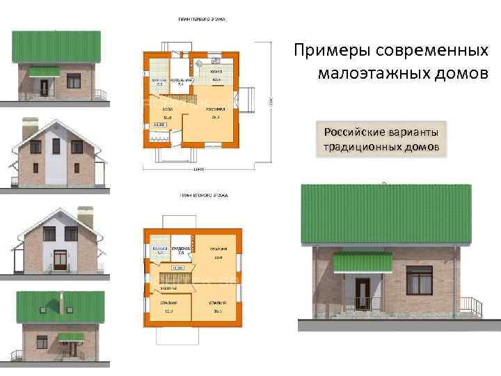 Примеры современных малоэтажных домов Российские варианты традиционных домов 