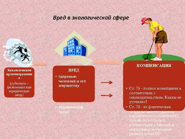 Каков порядок возмещения экологического вреда составьте схему