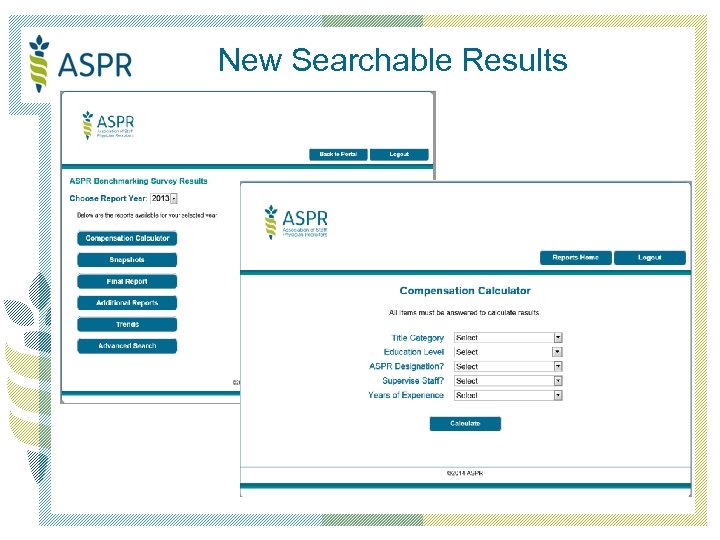 New Searchable Results 