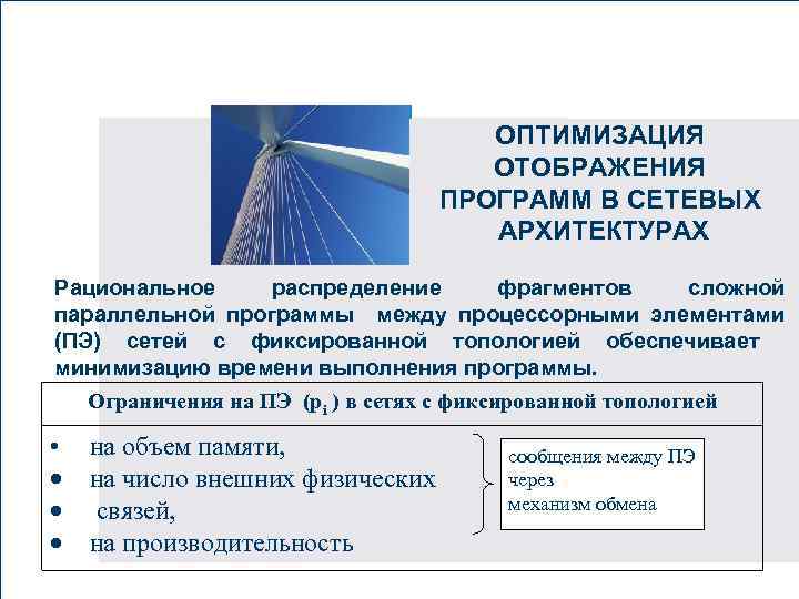 www. ibs. ru Вставьте картинку ОПТИМИЗАЦИЯ ОТОБРАЖЕНИЯ ПРОГРАММ В СЕТЕВЫХ АРХИТЕКТУРАХ Рациональное распределение фрагментов