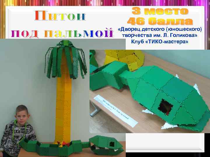  «Дворец детского (юношеского) творчества им. Л. Голикова» Клуб «ТИКО-мастера» 