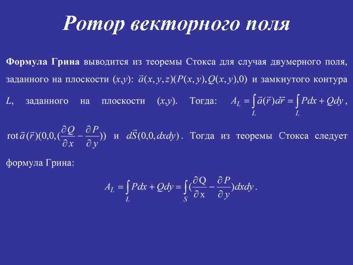 Градиент поля в точке