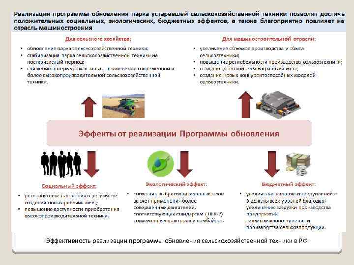 Эффективность реализации программы обновления сельскохозяйственной техники в РФ 