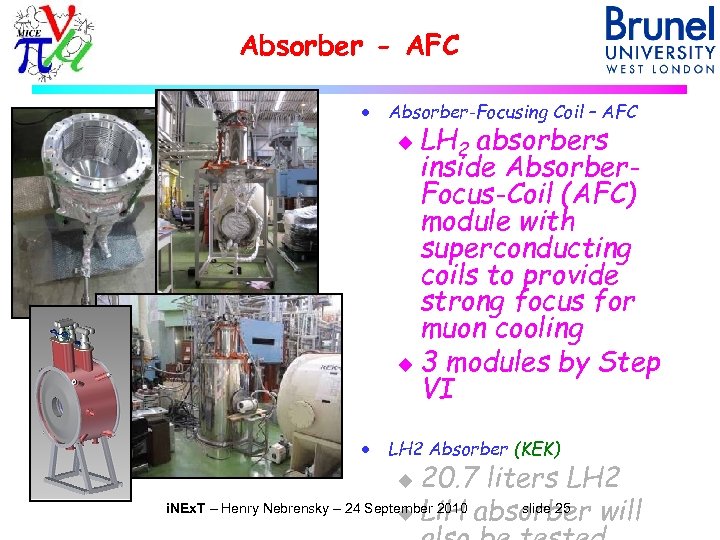 Absorber - AFC · Absorber-Focusing Coil – AFC LH 2 absorbers inside Absorber. Focus-Coil