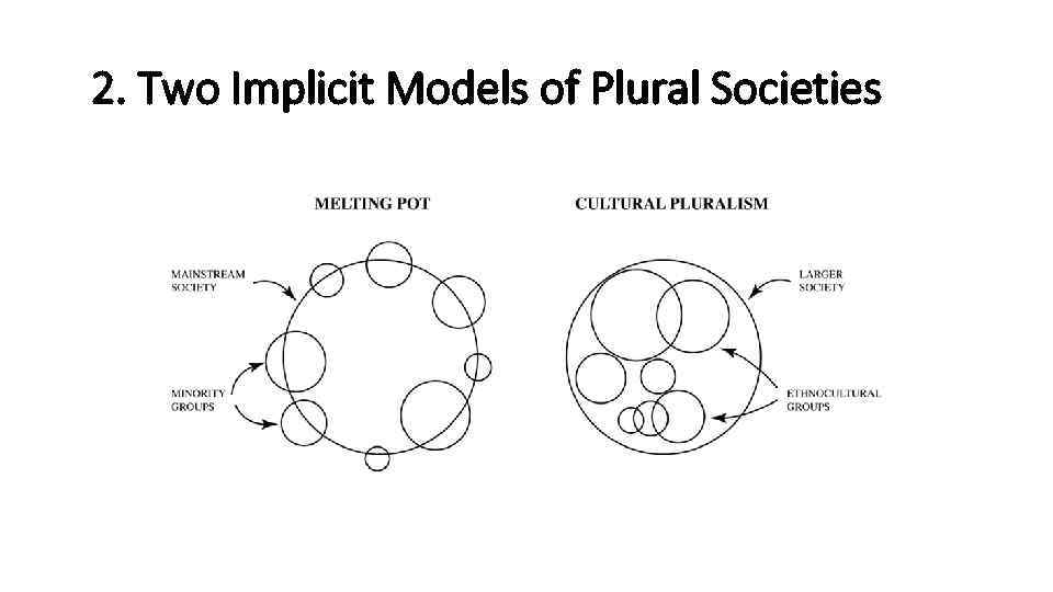 2. Two Implicit Models of Plural Societies 