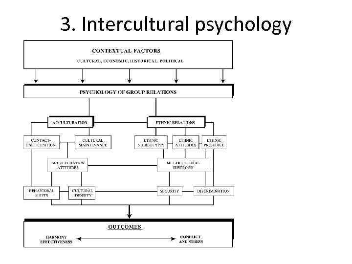 3. Intercultural psychology 