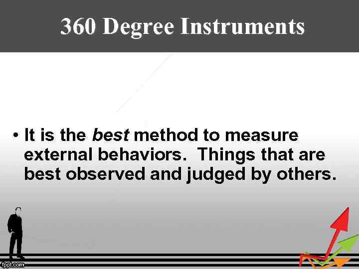 360 Degree Instruments When a 360 makes sense • It is the best method