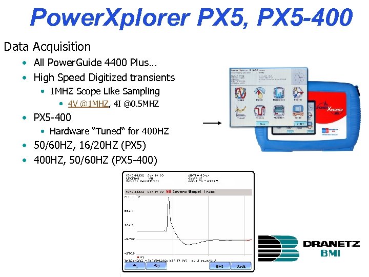 Power. Xplorer PX 5, PX 5 -400 Data Acquisition • All Power. Guide 4400