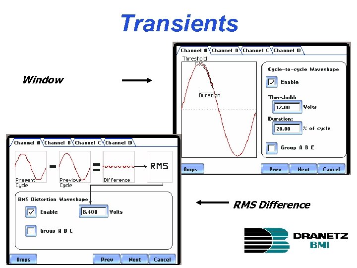 Transients Window RMS Difference 