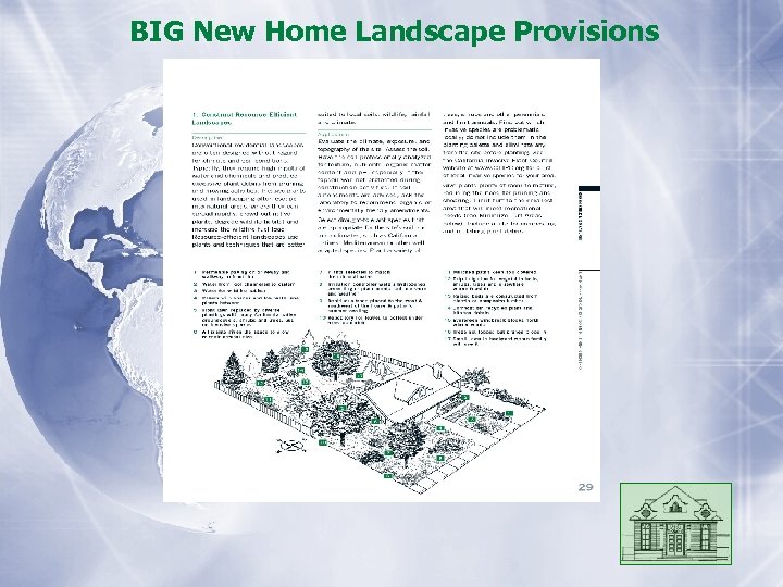 BIG New Home Landscape Provisions 