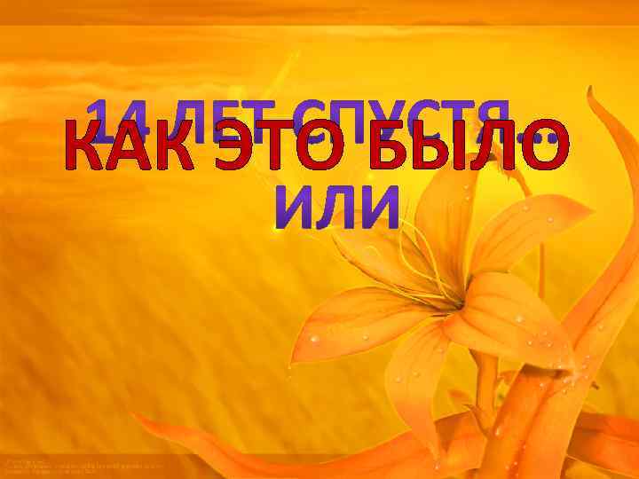 КАК ЭТО БЫЛО 