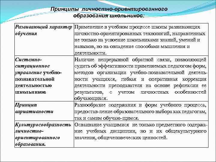 Личные принципы. Принцип развивающего характера образования. Принципы развивающего индивидуально-ориентированного обучения. Какой принцип развивающего индивидуально ориентированного обучения. Принципы личностно-развивающего образования..