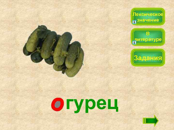 Лексическое значение В литературе Задания гурец 