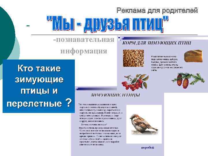 -познавательная информация 