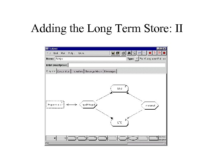 Adding the Long Term Store: II 