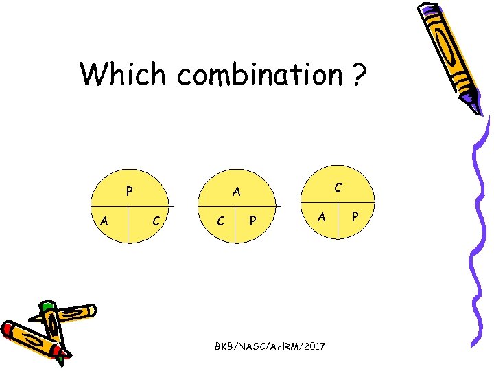 Which combination ? P A C C P A BKB/NASC/AHRM/2017 P 