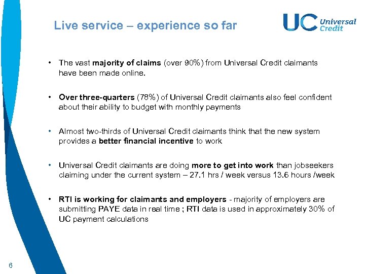 Universal Credit La Engagement Senior Leaders Brief