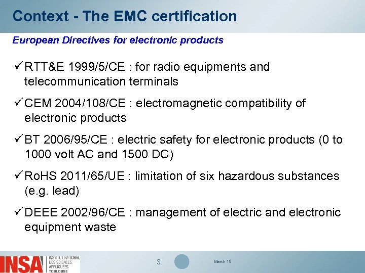 Emc Measurements Of Electronic Components Summary 1