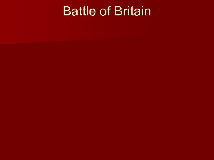 Battle of Britain 