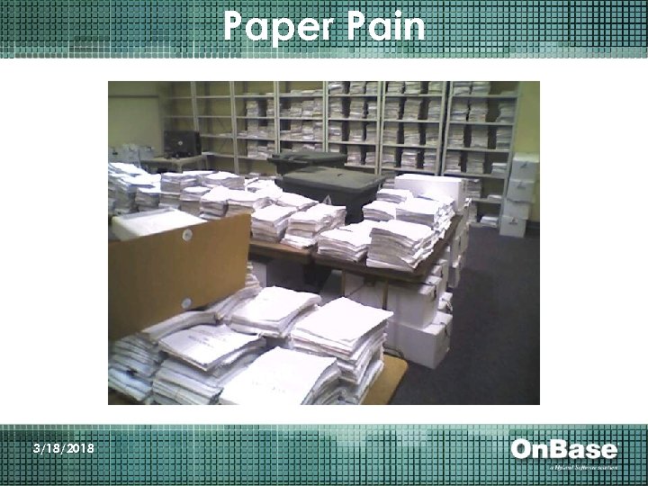 Paper Pain 3/18/2018 