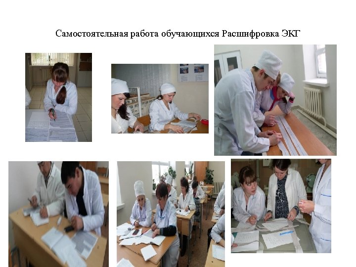 Самостоятельная работа обучающихся Расшифровка ЭКГ 