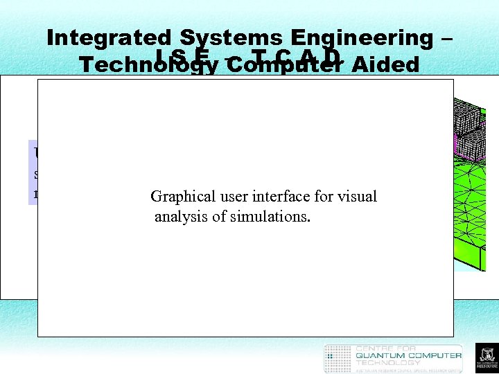 Integrated Systems Engineering – I S E Computer Technology – T C A D