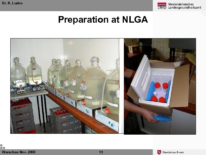Dr. K. Luden Preparation at NLGA Warschau Nov. 2008 15 