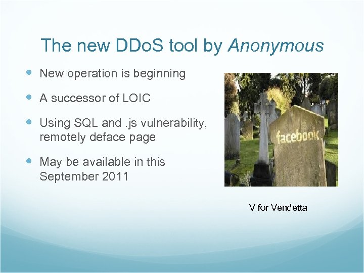 The new DDo. S tool by Anonymous New operation is beginning A successor of