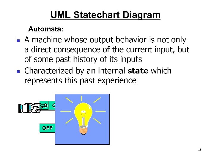 UML Statechart Diagram Automata: 15 