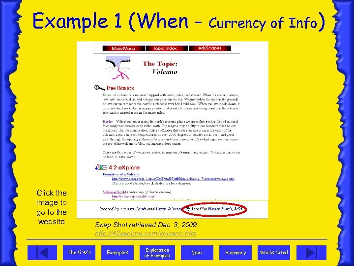 Example 1 (When - Click the image to go to the website Currency of