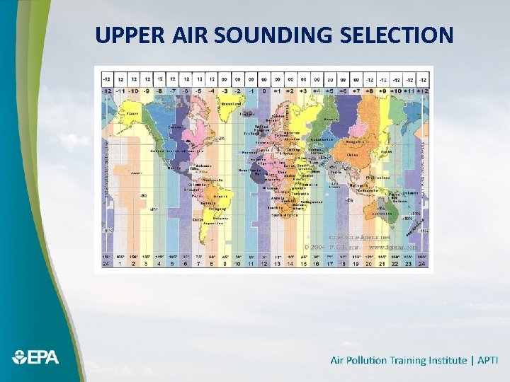 UPPER AIR SOUNDING SELECTION 