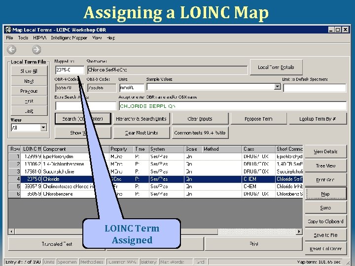 Assigning a LOINC Map LOINC Term Assigned © 2008 Regenstrief Institute and James Case