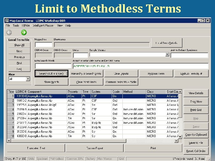Limit to Methodless Terms © 2008 Regenstrief Institute and James Case 