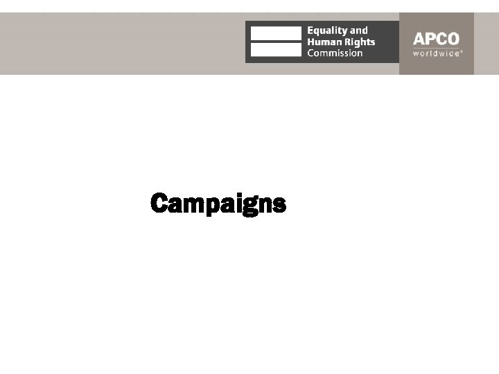 Campaigns 