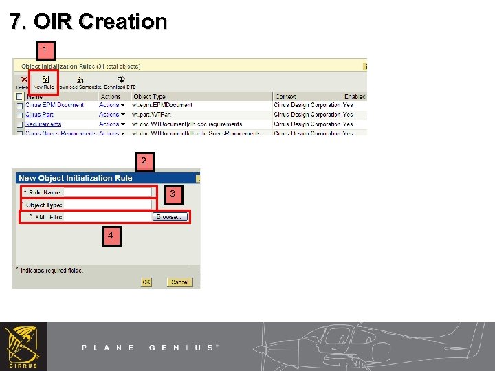 7. OIR Creation 1 2 3 4 