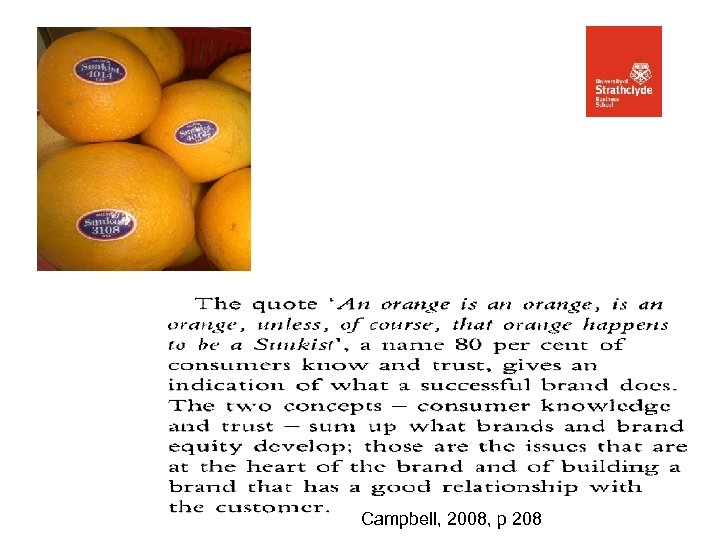 In Class Exercise: American Express Campbell, 2008, p 208 