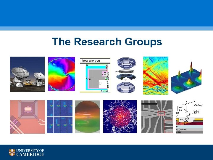 The Research Groups 