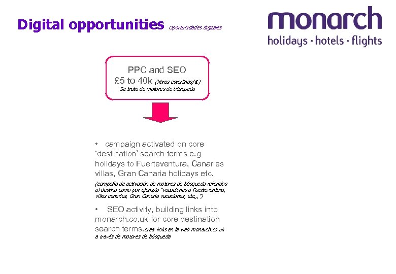Digital opportunities Oportunidades digitales PPC and SEO £ 5 to 40 k (libras esterlinas/