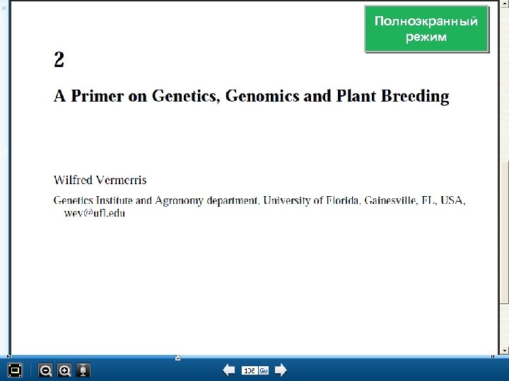Полноэкранный режим 