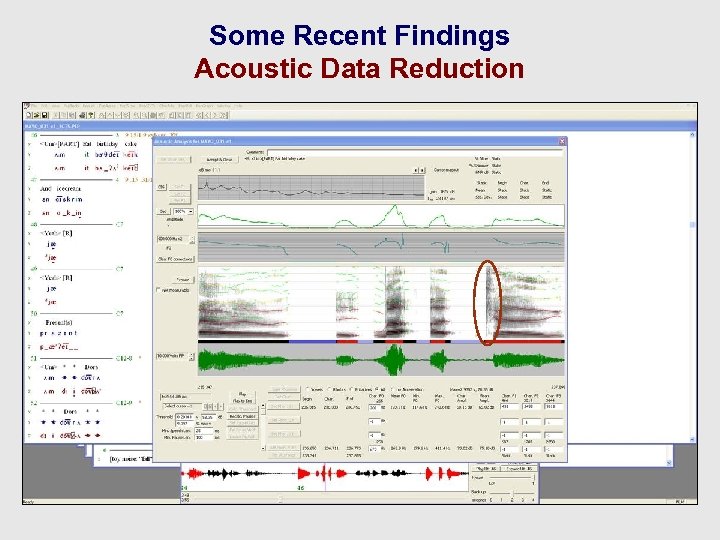 Some Recent Findings Acoustic Data Reduction 