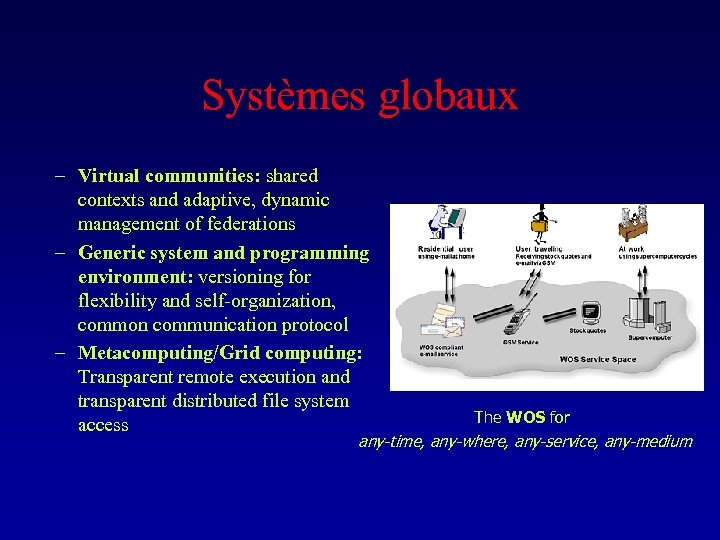 Systèmes globaux – Virtual communities: shared contexts and adaptive, dynamic management of federations –