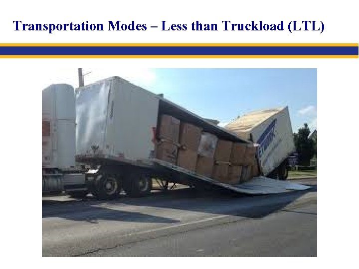 Transportation Modes – Less than Truckload (LTL) 