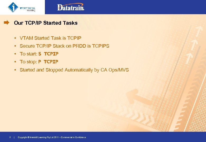 Our TCP/IP Started Tasks • VTAM Started Task is TCPIP • Secure TCP/IP Stack