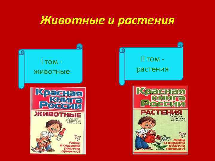 Животные и растения I том животные II том растения 